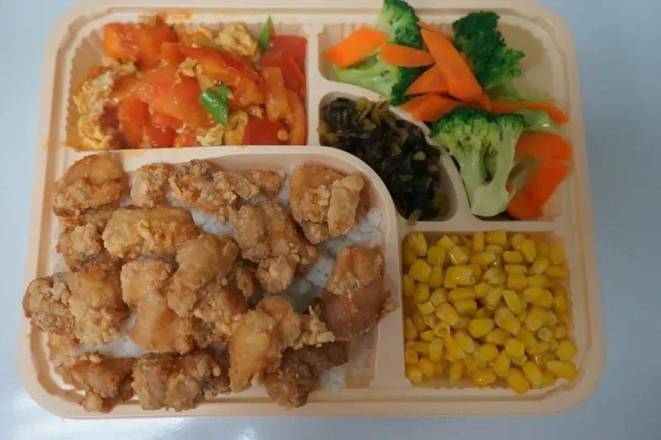 Popcorn Chicken Bento 盐酥鸡